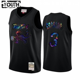 Camiseta Niños NBA Toronto Raptors OG Anunoby 3 Iridescent HWC Collection Swingman